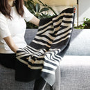 [SCARF] IREKOBISHI(BLACK & WHITE) | KYO YUZEN DYEING | NOGIGUCHI KIHEI