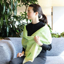 [SCARF] MIXED GRADATION (GREEN YELLOW) S | KYO YUZEN DYEING | NOGIGUCHI KIHEI