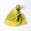 [스카프] 스트라이프 (matcha 쉐이딩) s | Kyo Yuzen Dyeing | Nogiguchi Kihei