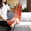 [圍巾]廣場（紅色）| Kyo Yuzen染色| Nogiguchi Kihei