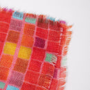 [圍巾]廣場（紅色）| Kyo Yuzen染色| Nogiguchi Kihei