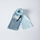 [STOLE] COTTON PENGUIN (MAGELLAN GRAY) | KYO YUZEN DYEING | NOGIGUCHI KIHEI