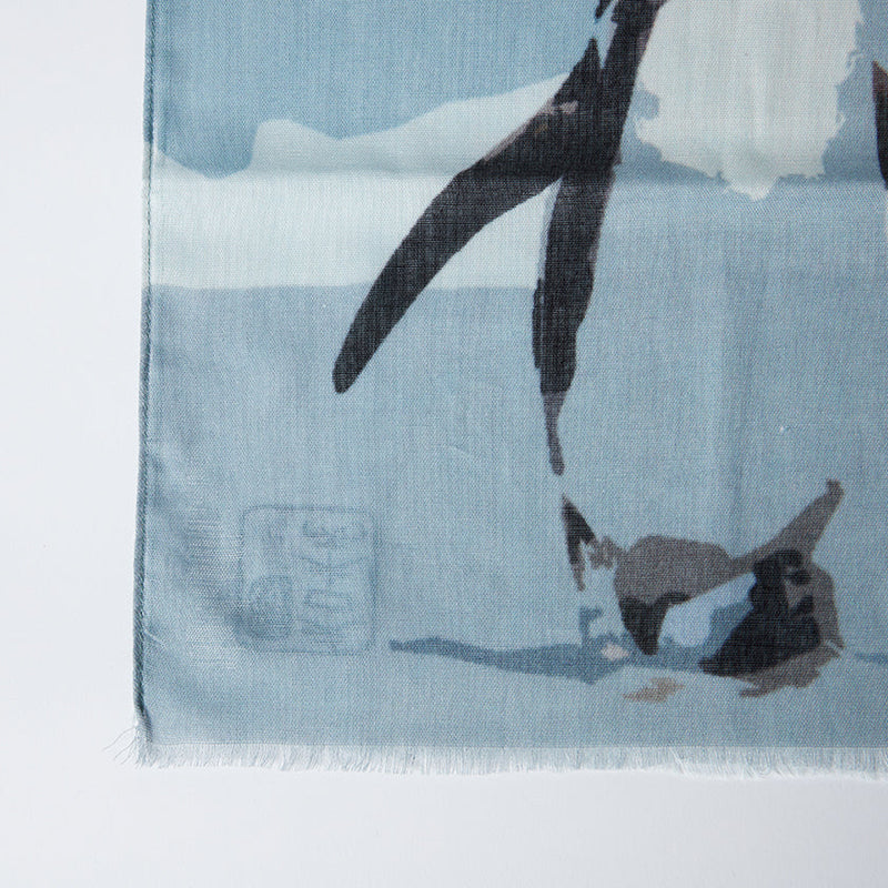 [ขโมย] เพนกวินฝ้าย (Magellan Gray) | การย้อมสี Kyo Yuzen | Nogiguchi Kihei