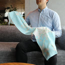 [훔친]면 체리 가지 (밝은 파란색) | Kyo Yuzen Dyeing | Nogiguchi Kihei