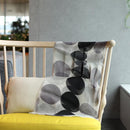 [Stole] ผ้าลินิน 160 x 35polka Dots ขนาดใหญ่ (ขาวดำและสีม่วง) | การย้อมสี Kyo Yuzen | Nogiguchi Kihei