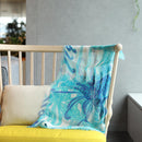 [ขโมย] ผ้าลินิน 160 x 35 เบญจมาศ Seggy (สีน้ำเงิน) | การย้อมสี Kyo Yuzen | Nogiguchi Kihei