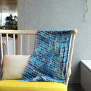 [ขโมย] ผ้าลินิน 160 x 35 ตาราง (สีน้ำเงิน) | การย้อมสี Kyo Yuzen | Nogiguchi Kihei