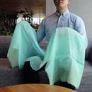 [ขโมย] ผ้าลินิน 190 x 52 การไล่ระดับสีผสม (สีฟ้าอ่อน) | การย้อมสี Kyo Yuzen | Nogiguchi Kihei