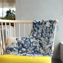 [ขโมย] ผ้าลินิน 190 x 52 ดอกไม้ yuzen (สีขาว) | การย้อมสี Kyo Yuzen | Nogiguchi Kihei