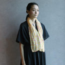 [STOLE] COTTON SMALL SQUARES (LIGHT RED) | KYO YUZEN DYEING | NOGIGUCHI KIHEI