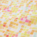 [STOLE] COTTON SMALL SQUARES (LIGHT RED) | KYO YUZEN DYEING | NOGIGUCHI KIHEI