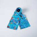 [ขโมย] Cotton Square (สีน้ำเงิน) | การย้อมสี Kyo Yuzen | Nogiguchi Kihei