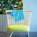 [ขโมย] Cotton Square (สีน้ำเงิน) | การย้อมสี Kyo Yuzen | Nogiguchi Kihei