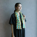 [훔치기]면 Cloisonne (빨간색, 파란색 및 녹색) | Kyo Yuzen Dyeing | Nogiguchi Kihei