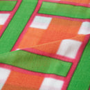 [훔친] 면화 큰 격자 (빨간색) | Kyo Yuzen Dyeing | Nogiguchi Kihei