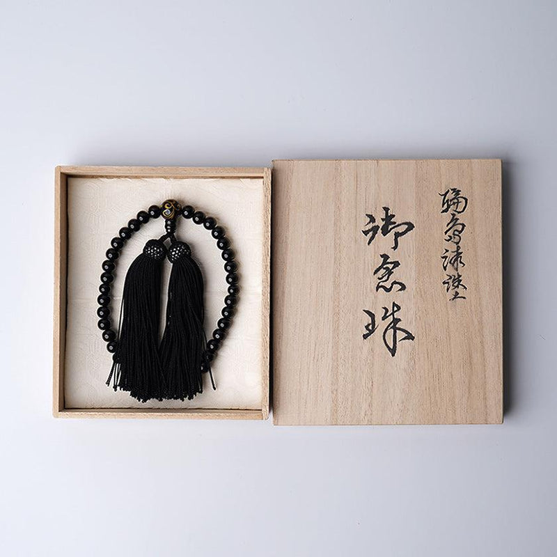 [祈禱珠]女性的麥基（黑色）|漆珠| Masuisai