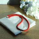 [NECKLACE] NANDINA (RED) | LACQUER BEAD | MASUISAI