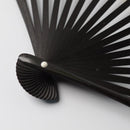 [HAND FAN] CRESCENT MOON (WHITE) GOLD LEAF | KARAKAMI (JAPANESE PAPER)｜KEIBIFUGETSU