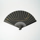 [HAND FAN] CRESCENT MOON (BLACK) BRONZE | KARAKAMI (JAPANESE PAPER)EKEIBIFUGETSU