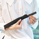 [핸드 팬] 초승달 (검은 색) 금박 | 카라 카미 (일본 종이) ｜ keibifugetsu