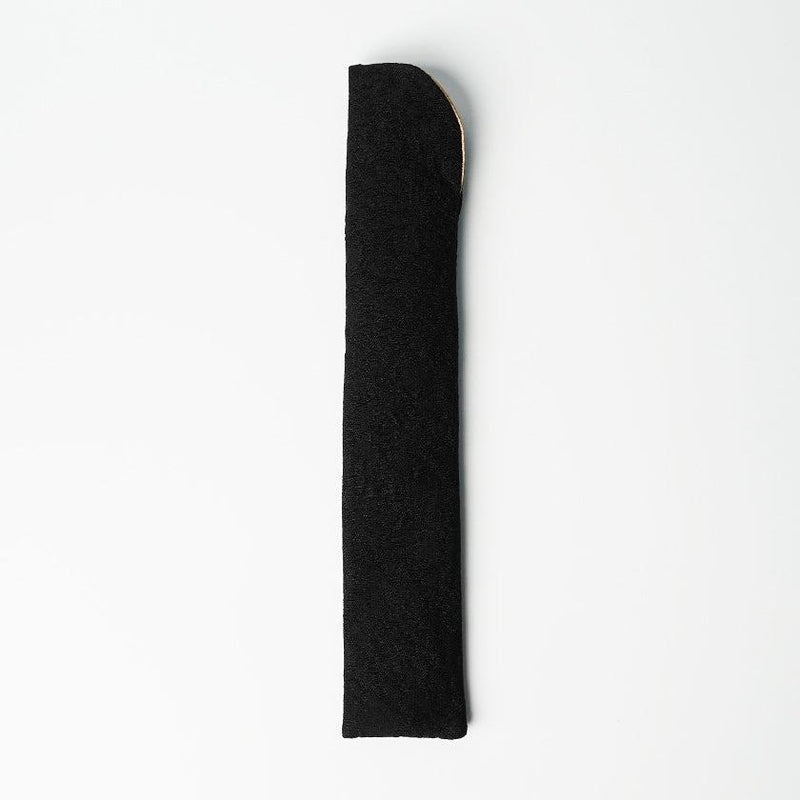 [HAND FAN] FULL MOON (BLACK) SILVER LEAF | KARAKAMI (JAPANESE PAPER)｜KEIBIFUGETSU