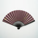 [HAND FAN] CRESCENT MOON (PURPLE) BRONZE | KARAKAMI (JAPANESE PAPER)EKEIBIFUGETSU