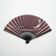 [HAND FAN] CRESCENT MOON (PURPLE) SILVER LEAF | KARAKAMI (JAPANESE PAPER)EKEIBIFUGETSU