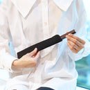 [HAND FAN] CRESCENT MOON (PURPLE) SILVER LEAF | KARAKAMI (JAPANESE PAPER)｜KEIBIFUGETSU