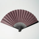 [HAND FAN] FULL MOON (PURPLE) SILVER LEAF | KARAKAMI (JAPANESE PAPER)｜KEIBIFUGETSU