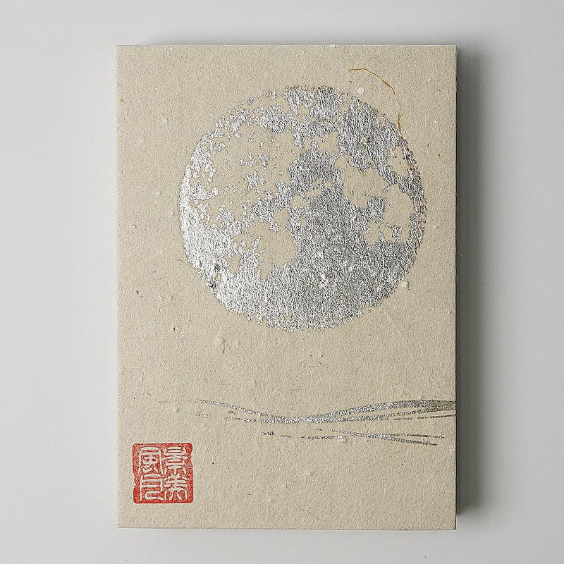 [เครื่องเขียน] พระจันทร์เต็มดวง (สีขาว) | Karakami (กระดาษญี่ปุ่น) ｜ keibifugetsu