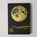 [STATIONERY] RED STAMP BOOK FULL MOON (BLACK) | KARAKAMI (JAPANESE PAPER)｜KEIBIFUGETSU