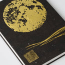[STATIONERY] RED STAMP BOOK FULL MOON (BLACK) | KARAKAMI (JAPANESE PAPER)｜KEIBIFUGETSU