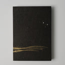 [STATIONERY] RED STAMP BOOK FULL MOON (BLACK) | KARAKAMI (JAPANESE PAPER)｜KEIBIFUGETSU