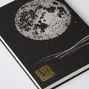 [STATIONERY] RED STAMP BOOK FULL MOON (BLACK) | KARAKAMI (JAPANESE PAPER)｜KEIBIFUGETSU