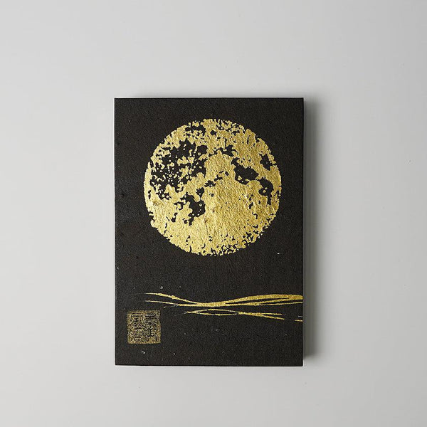 [문구] 레드 스탬프 북 보름달 (검은 색) | 카라 카미 (일본 종이) ｜ keibifugetsu