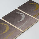 [STATIONERY] RED STAMP BOOK CRESCENT MOON (PURPLE) | KARAKAMI (JAPANESE PAPER)｜KEIBIFUGETSU
