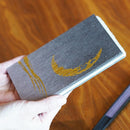 [STATIONERY] RED STAMP BOOK CRESCENT MOON (PURPLE) | KARAKAMI (JAPANESE PAPER)｜KEIBIFUGETSU