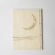 [STATIONERY] NOTEBOOK CRESCENT MOON (WHITE) | KARAKAMI (JAPANESE PAPER)EKEIBIFUGETSU