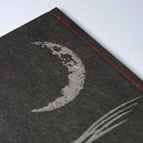 [STATIONERY] NOTEBOOK CRESCENT MOON (BLACK) | KARAKAMI (JAPANESE PAPER)｜KEIBIFUGETSU