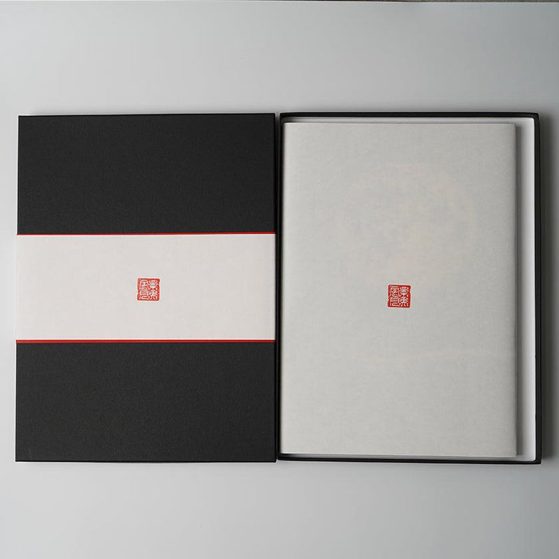 [STATIONERY] NOTEBOOK FULL MOON (BLACK) | KARAKAMI (JAPANESE PAPER)｜KEIBIFUGETSU
