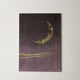 [STATIONERY] NOTEBOOK CRESCENT MOON (PURPLE) | KARAKAMI (JAPANESE PAPER)EKEIBIFUGETSU