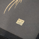 [접이식 스크린 (객실 분배기)] 초승달 (검은 색) 청동 (M) | 카라 카미 (일본 종이) ｜ keibifugetsu