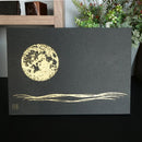 [Artpanel] 보름달 (검은 색) A3 | 카라 카미 (일본 종이) ｜ keibifugetsu