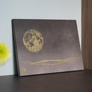 [ARTPANEL] FULL MOON (PURPLE) A3 | KARAKAMI (JAPANESE PAPER)｜KEIBIFUGETSU