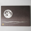 [ARTPANEL] FULL MOON (PURPLE) A3 | KARAKAMI (JAPANESE PAPER)｜KEIBIFUGETSU