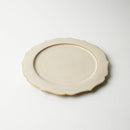 [PLATE] MATTE FLAT PLATE (RIM) RINKA-M WHITE | KYOTO-KIYOMIZU WARE | FUUU