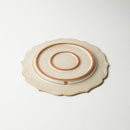 [PLATE] MATTE FLAT PLATE (RIM) RINKA-M WHITE | KYOTO-KIYOMIZU WARE | FUUU