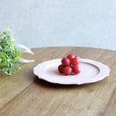 [PLATE] HIBIKI FLAT PLATE (RIM) RINKA-M RED | KYOTO-KIYOMIZU WARE | FUUU