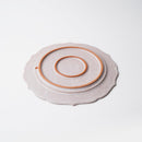 [PLATE] HIBIKI FLAT PLATE (RIM) RINKA-M RED | KYOTO-KIYOMIZU WARE | FUUU