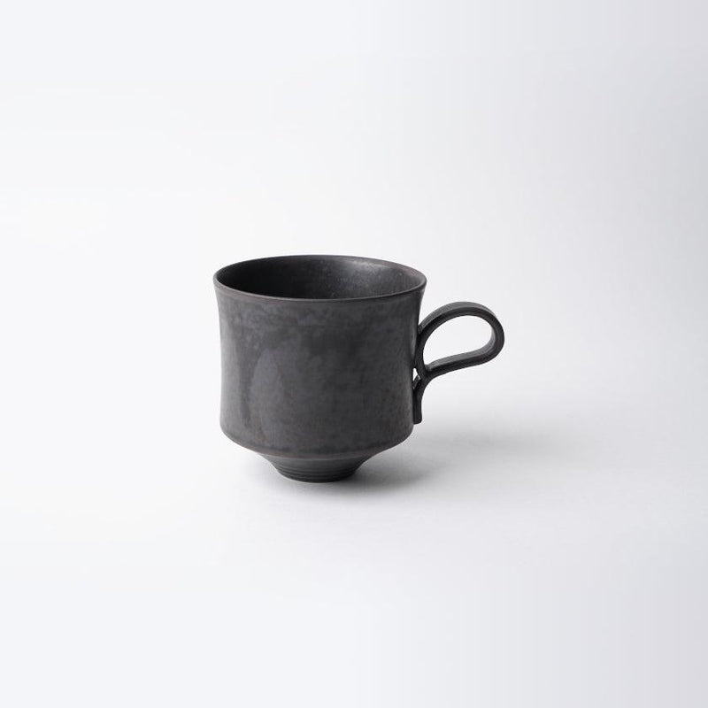 [แก้ว (ถ้วย)] คู่ (สี่เหลี่ยม) ชุดคู่สีดำ | Kyoto-Kiyomizu Ware | ฟูวู